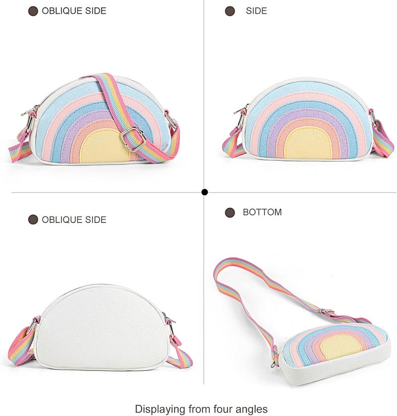 cotmcor Store Toddler Purse Valentines Gifts for Kids: 2 3 4 5 6 7 8 Year Old Girl Birthday Gift, Toys for Ages 2-4 Rainbow Crossbody Bag - Image 5